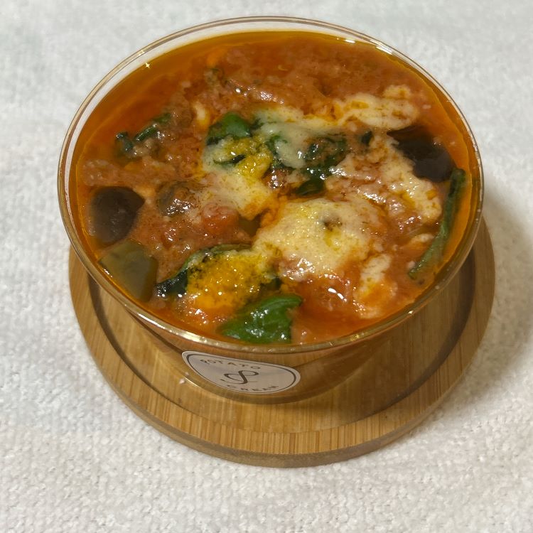 ナスと挽肉のトマトポテトクリーム